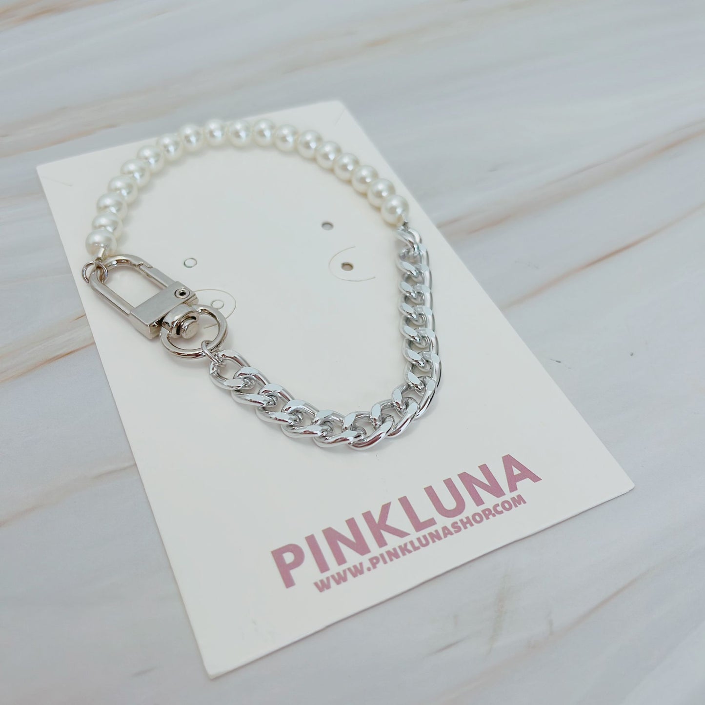 Chain and Pearls Bracelet Men