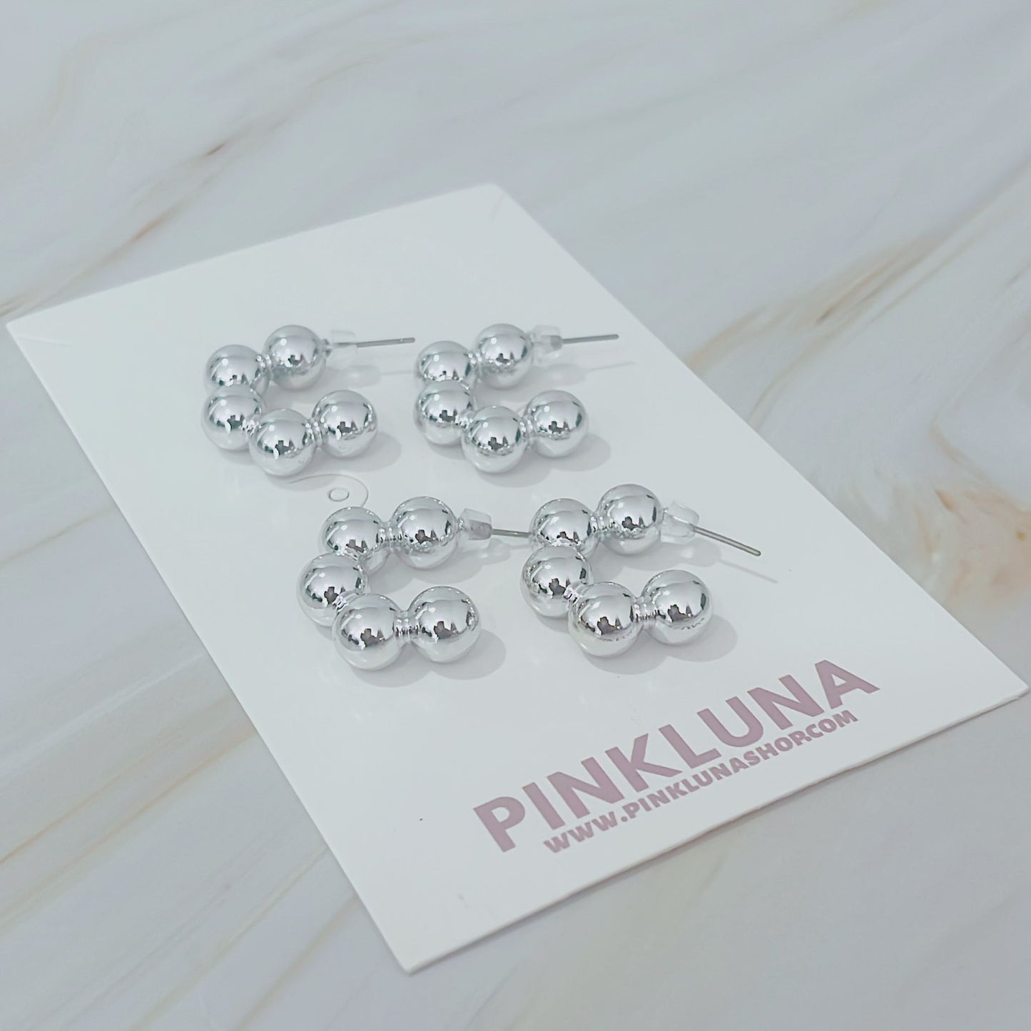 Silver Hoops