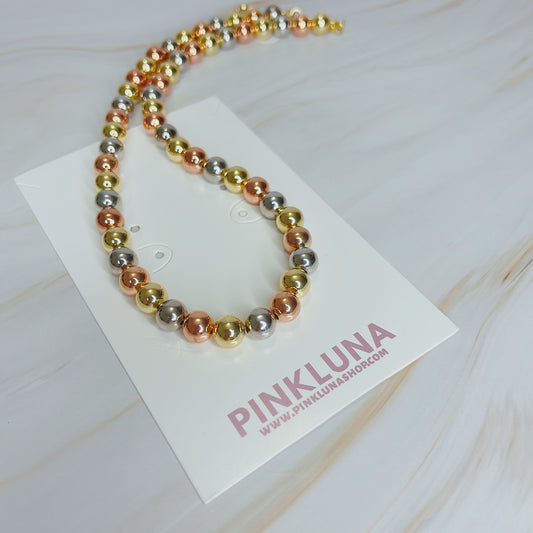 3 color beads Necklace M