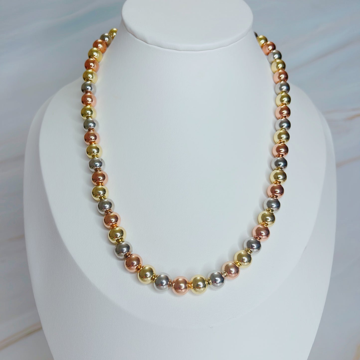 3 color beads Necklace M