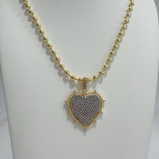 Black Heart Necklace