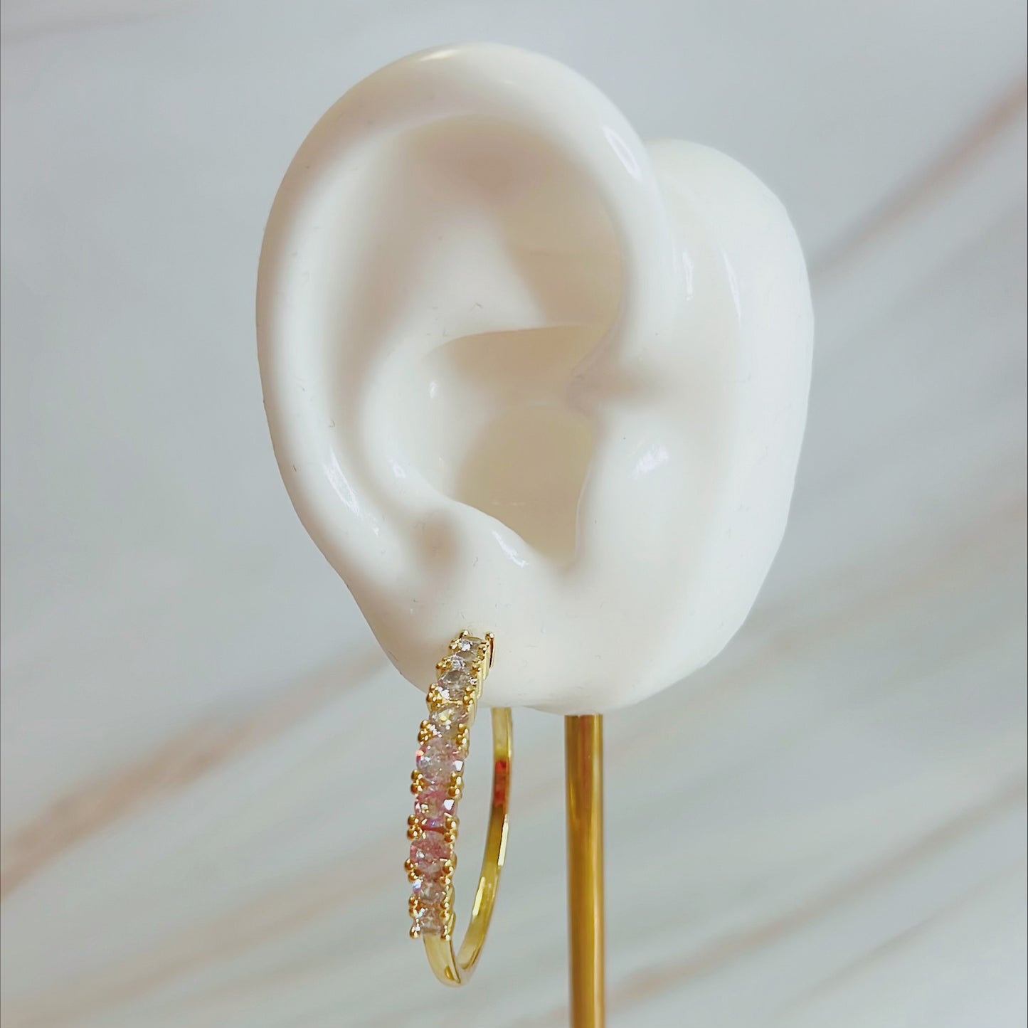 Zirconia Hoops Earring