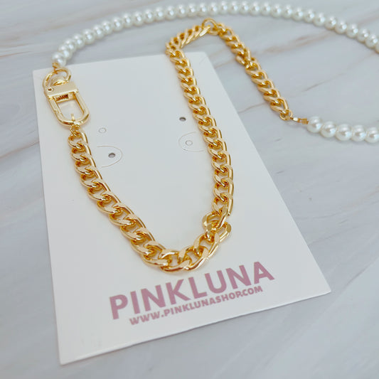 Chain and Pearls Necklace Men