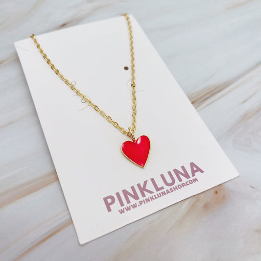 Red Mini Heart Necklace