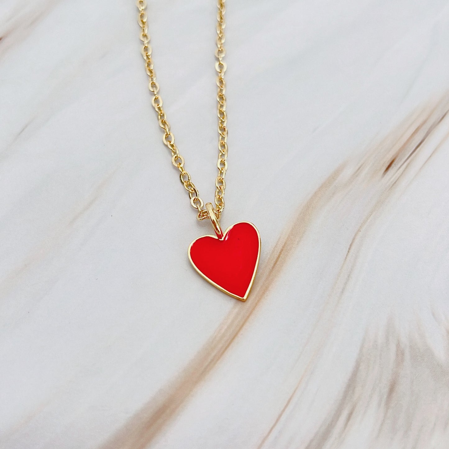 Red Mini Heart Necklace