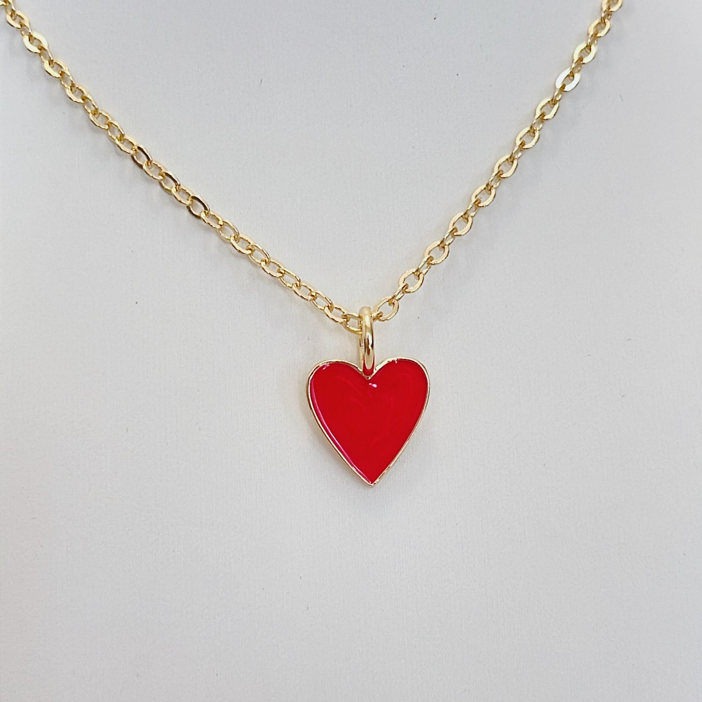 Red Mini Heart Necklace