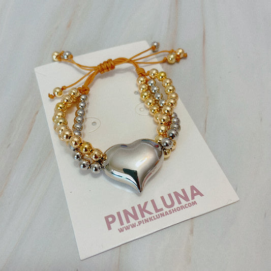 Chunky Heart Bracelets