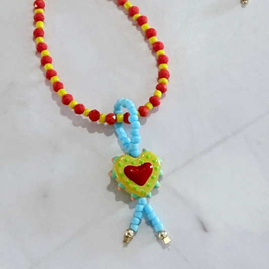 Beaded Heart Necklace