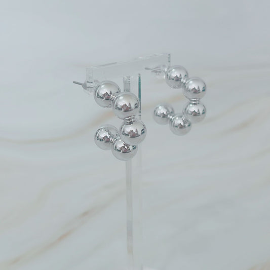 Silver Hoops