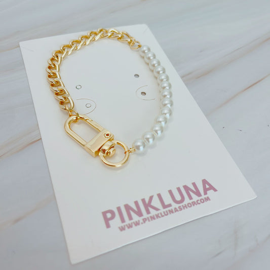 Chain and Pearls Bracelet Men