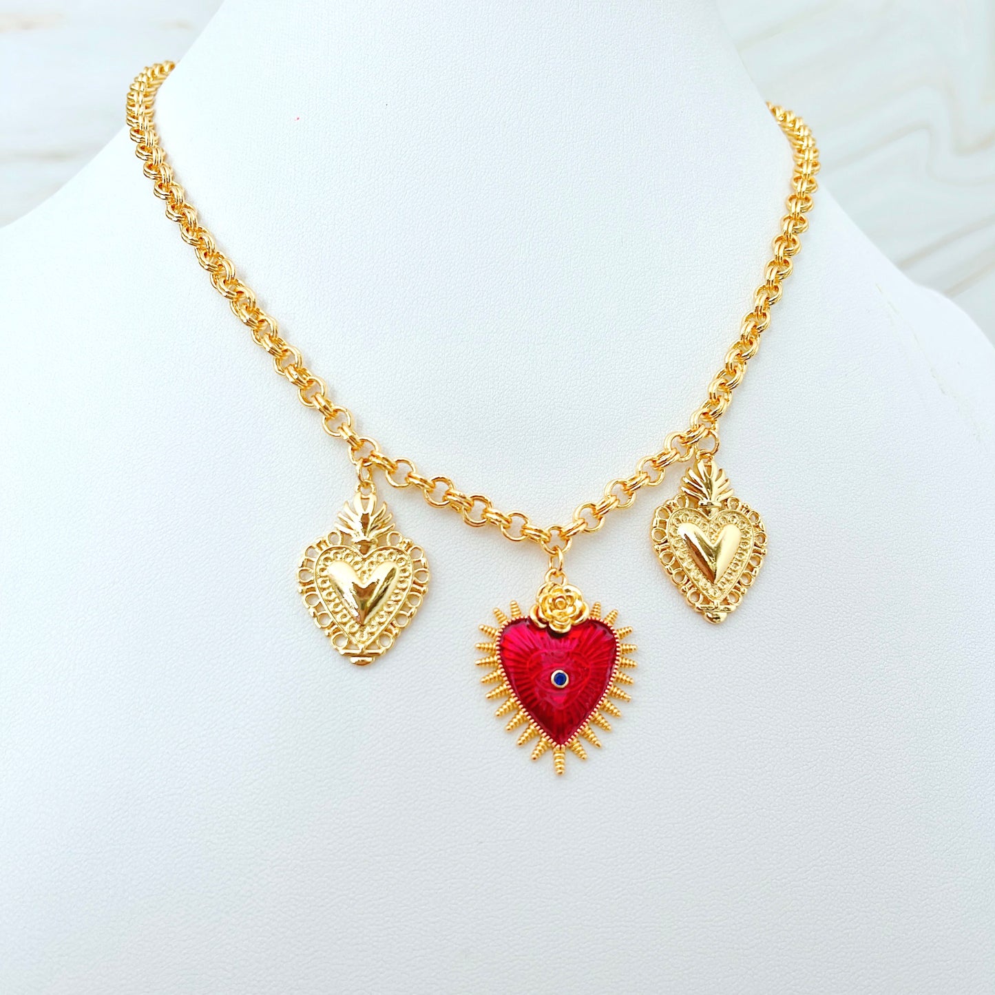 Red Heart Necklace