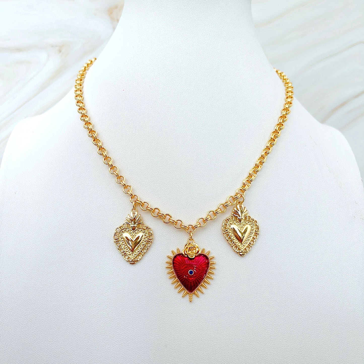 Red Heart Necklace