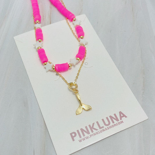 Pink Star Necklace