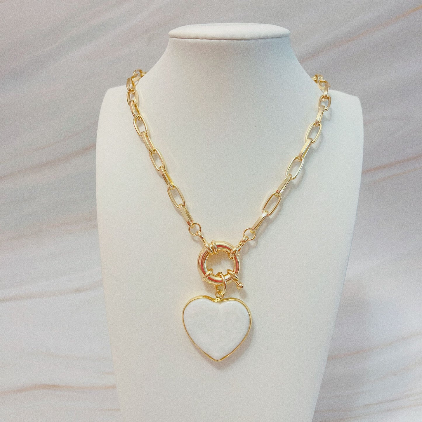 Long Heart Necklace