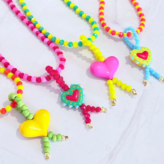 Beaded Heart Necklace