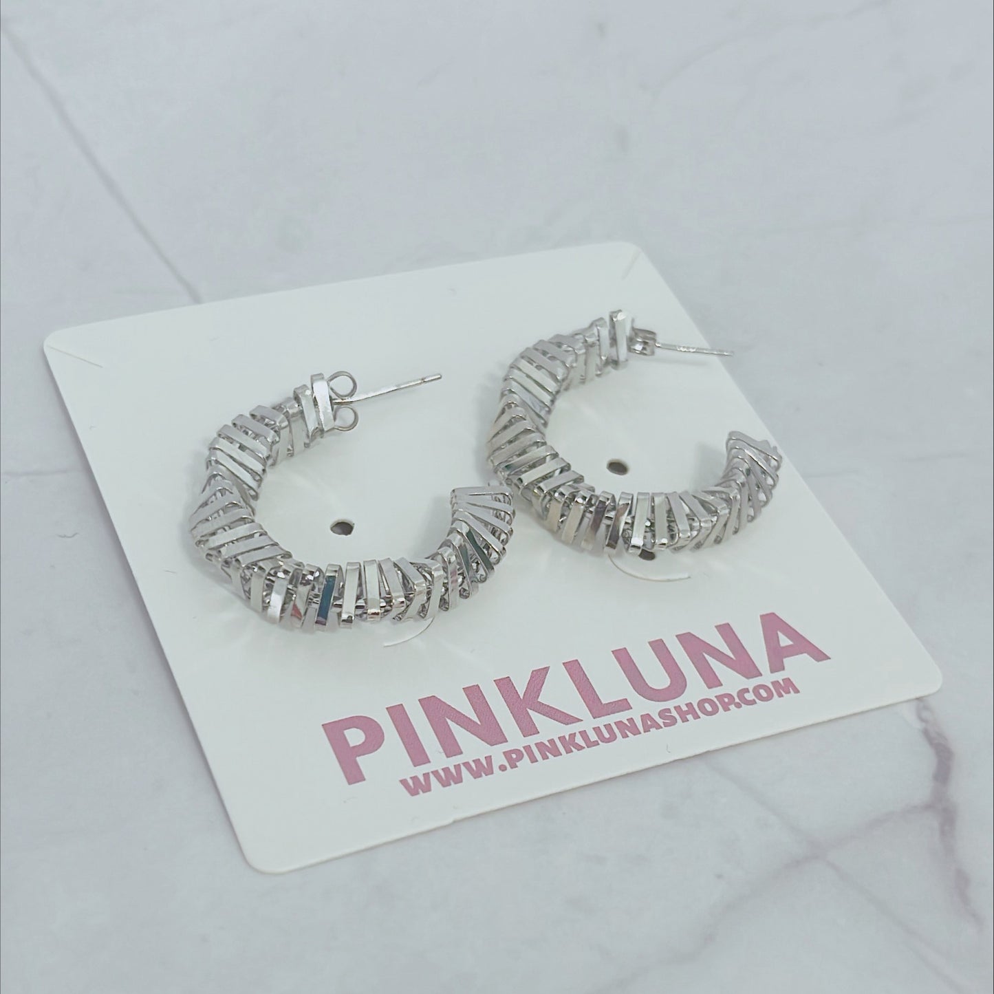 Silver Hoops