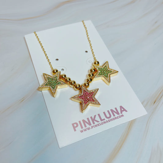 Stars necklace chunky