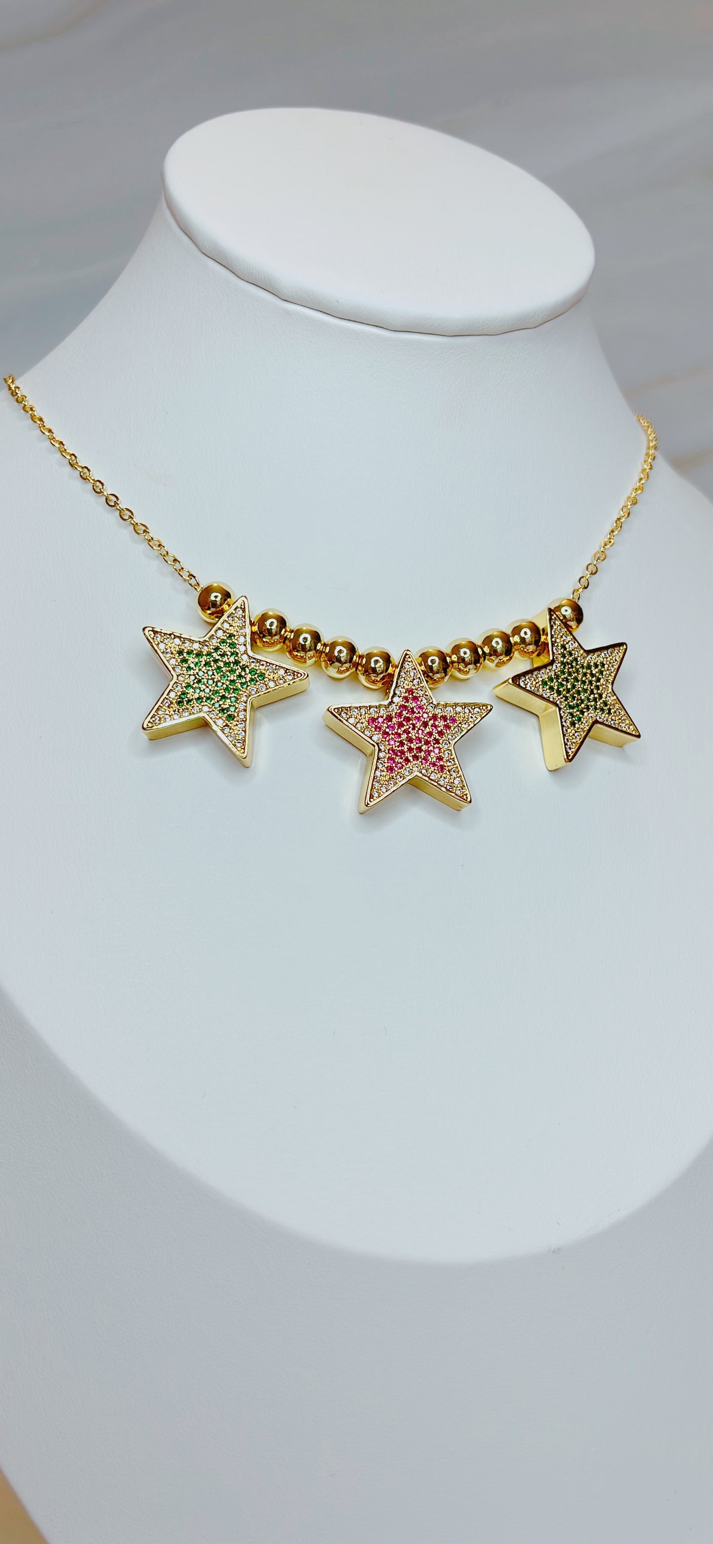 Stars necklace chunky