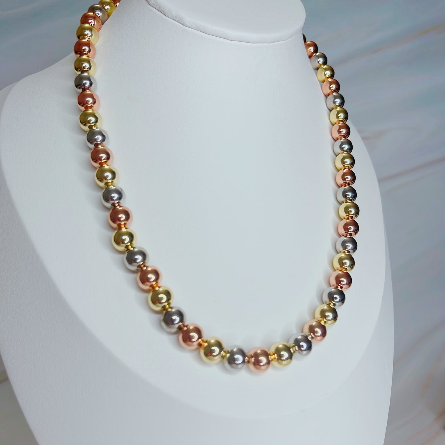 3 color beads Necklace M