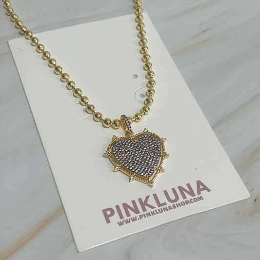 Black Heart Necklace