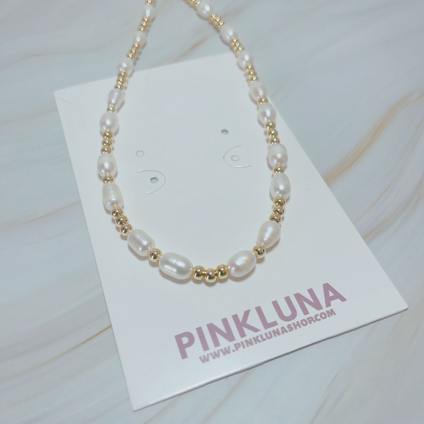 Pearls and Gold Necklace