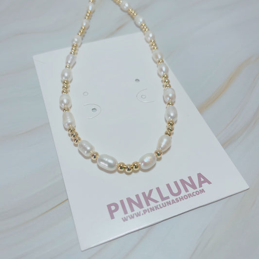 Pearls and Gold Necklace