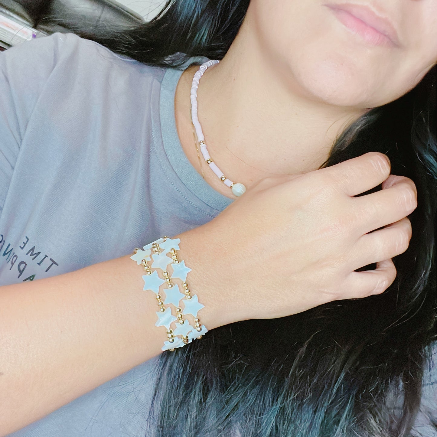 Nacre Stars Bracelet