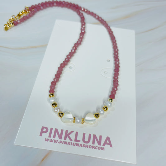 Crystal and Pearl Necklace