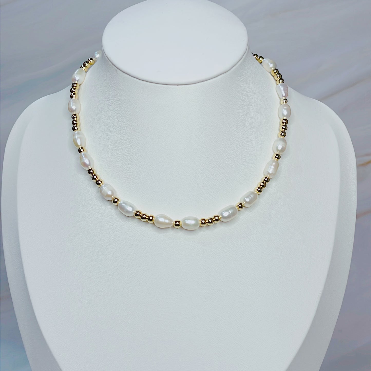 Pearls and Gold Necklace