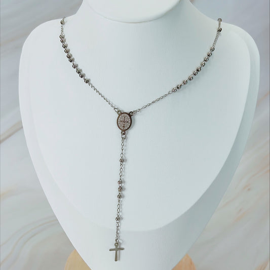 Silver Rosary