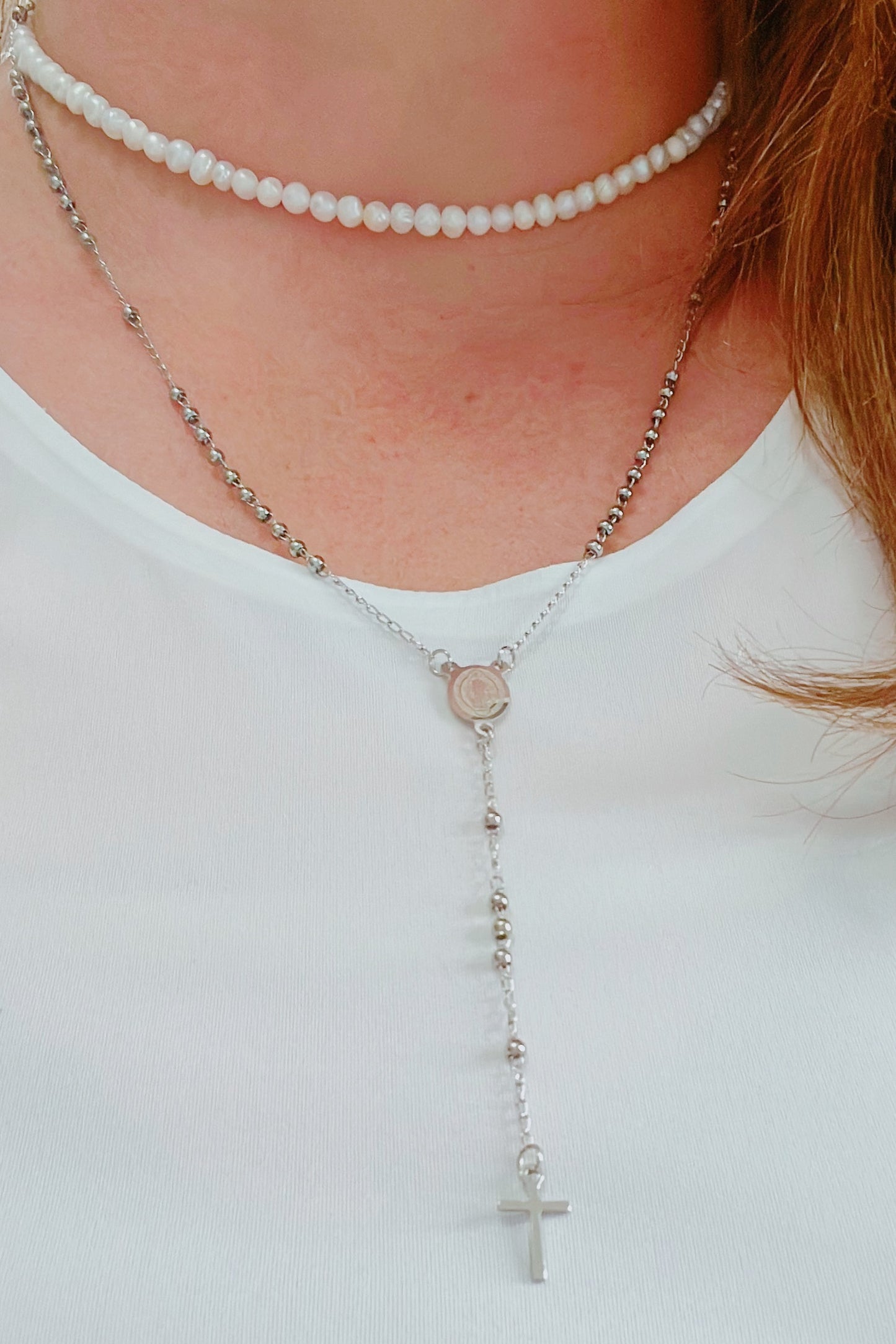 Silver Rosary