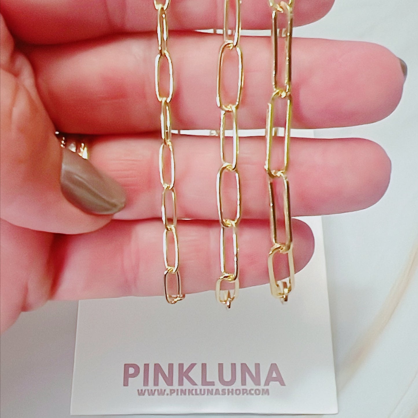 Gold Paper clip Bracelet