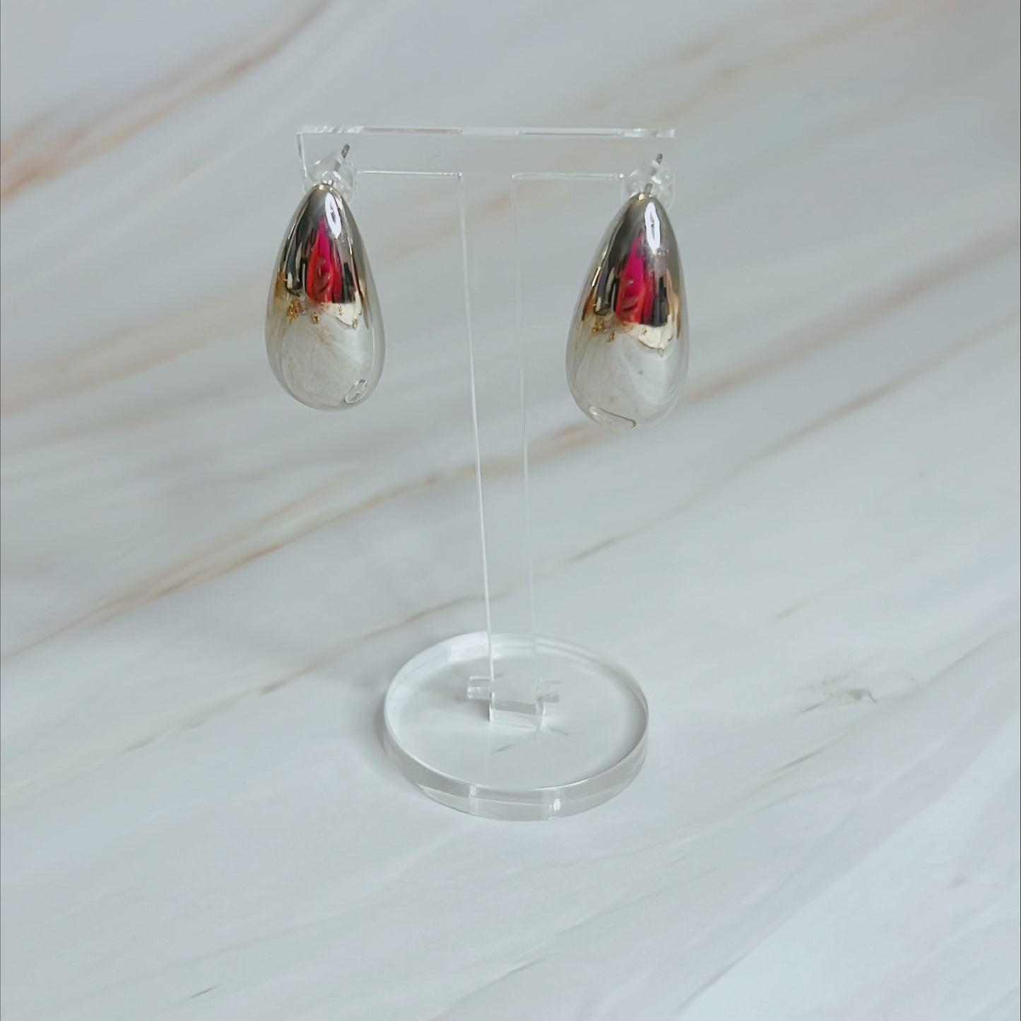 Silver Drop Earring