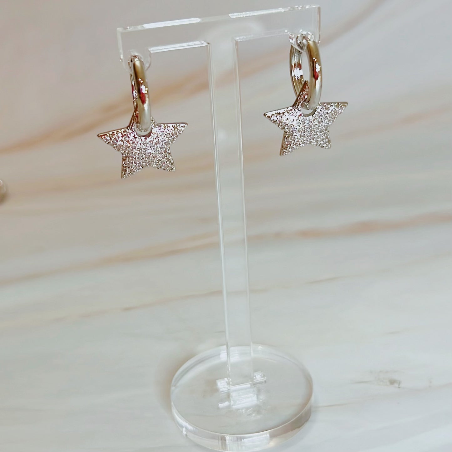 Star Silver Earring