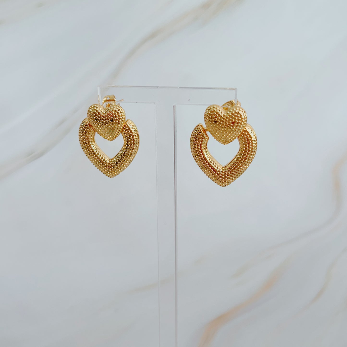 Double Heart Earring