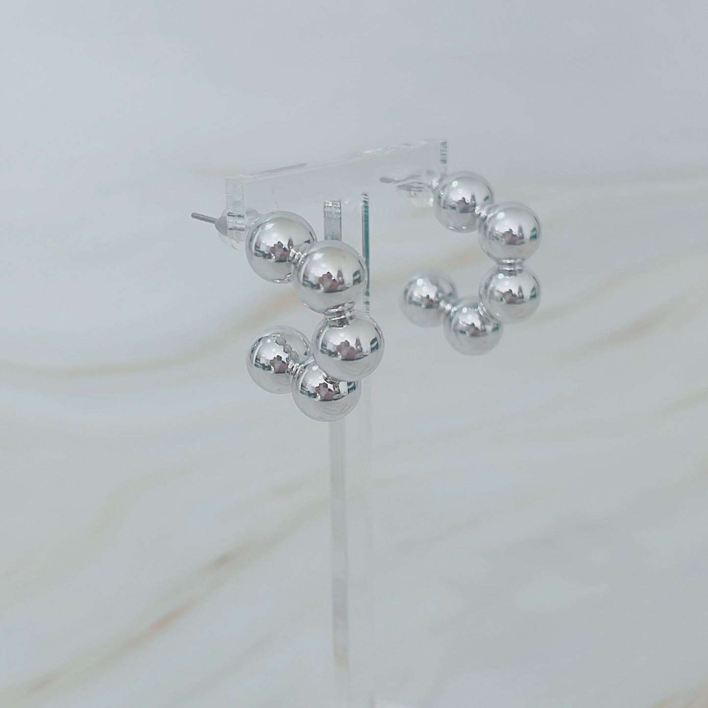 Silver Hoops