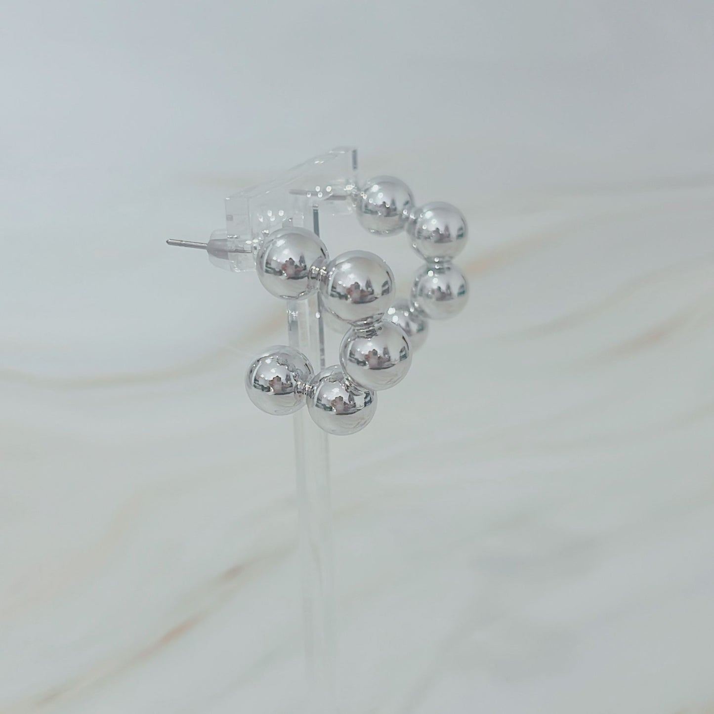 Silver Hoops