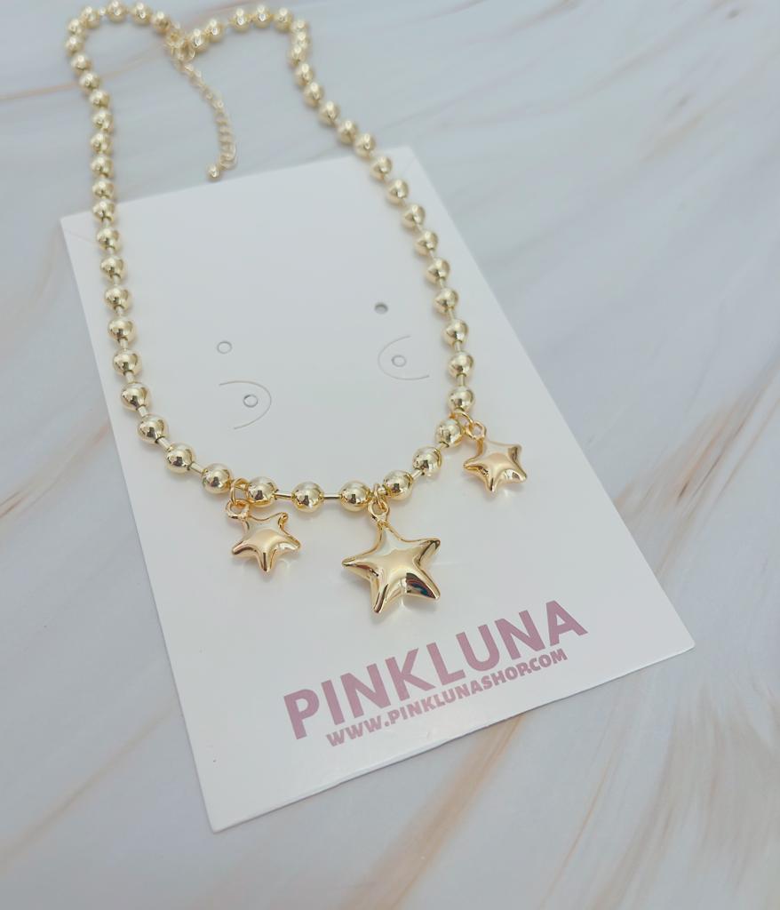 Stars Gold Necklace