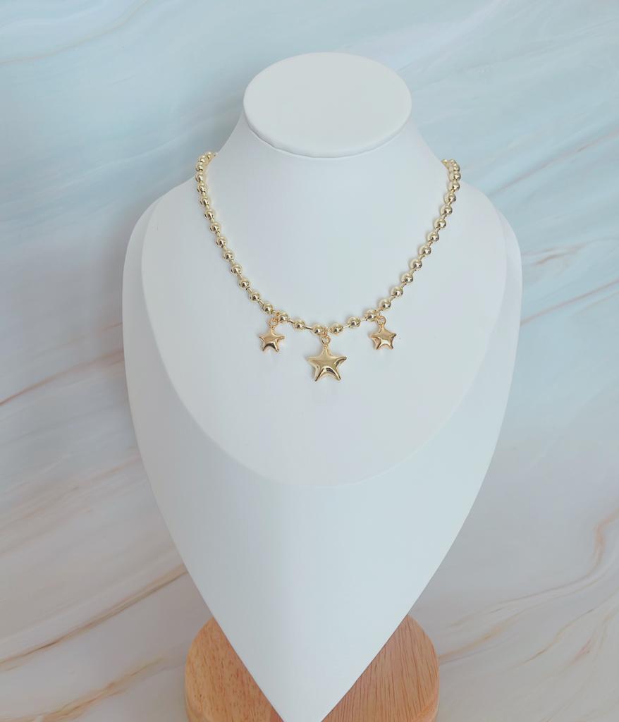 Stars Gold Necklace