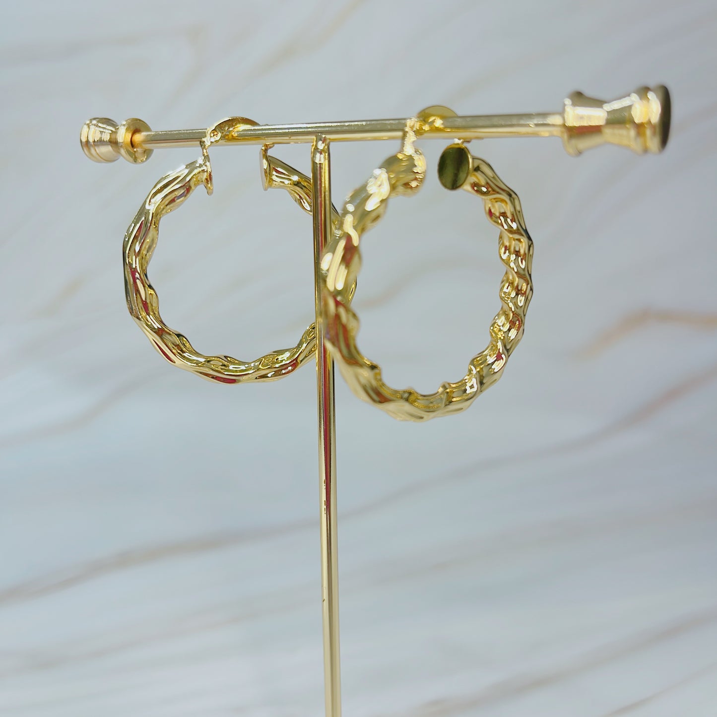 Gold hoops large