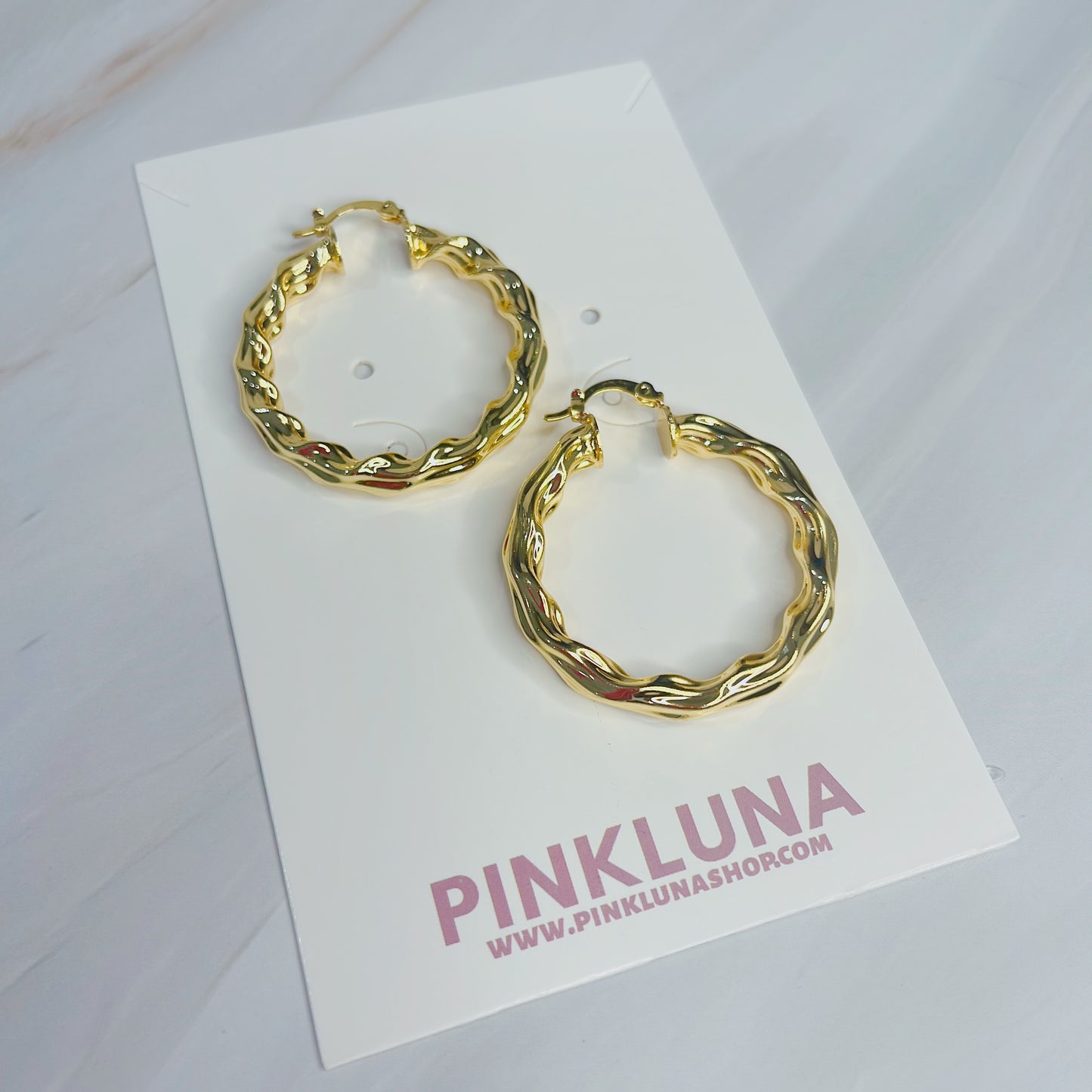 Gold hoops large