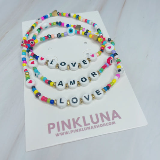 Love/Amor anklet