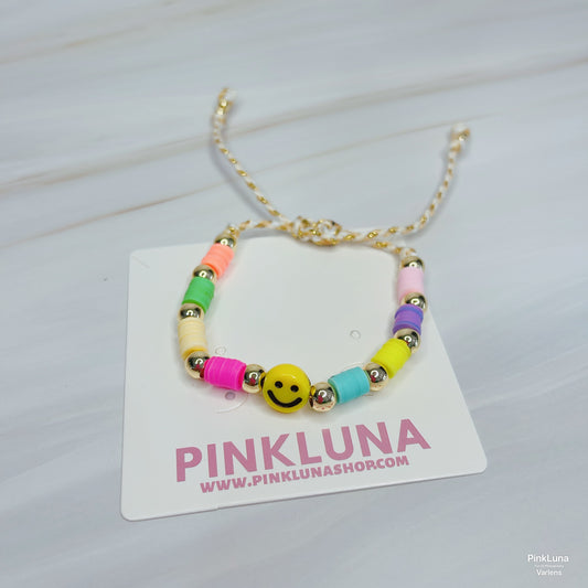 Summer Happy Face Bracelet