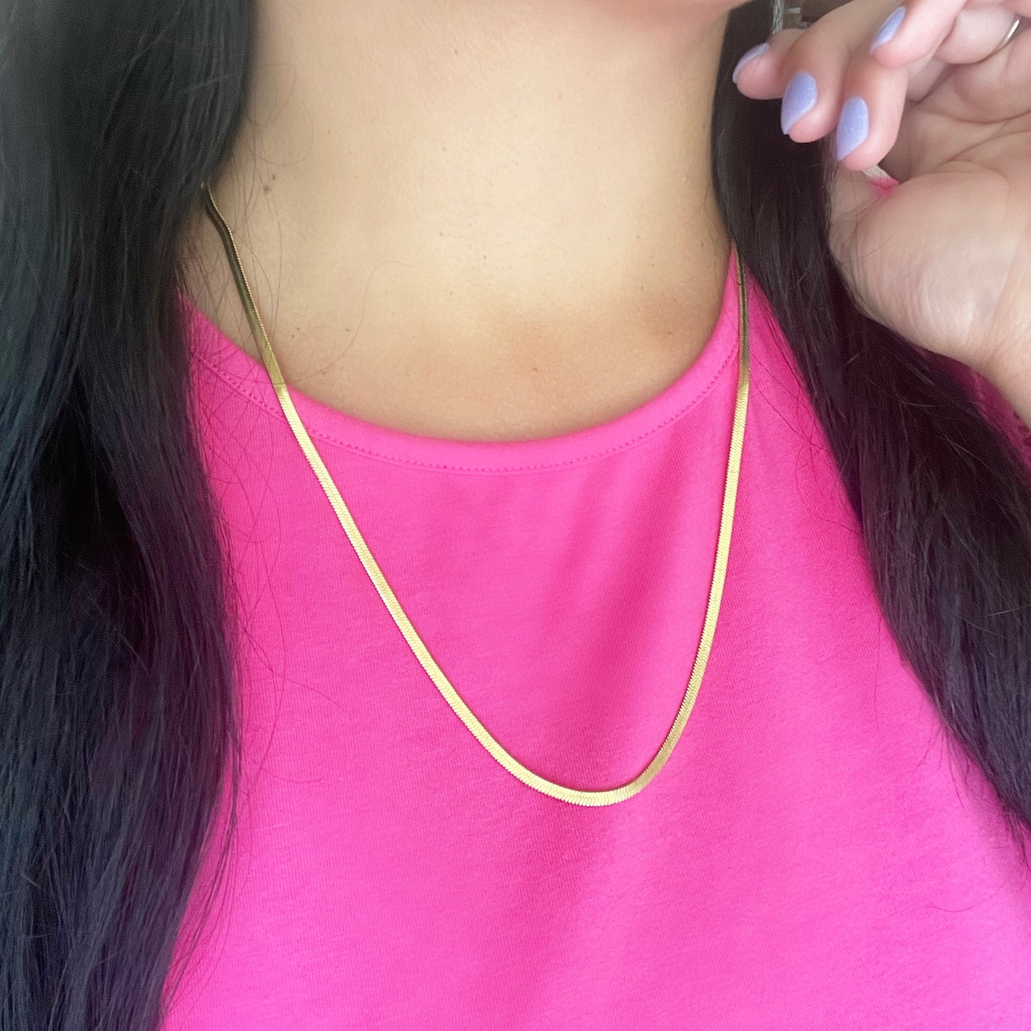 Herringbone Thin Necklace