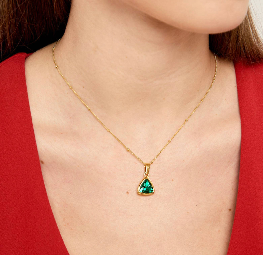 Emerald Solo Necklace